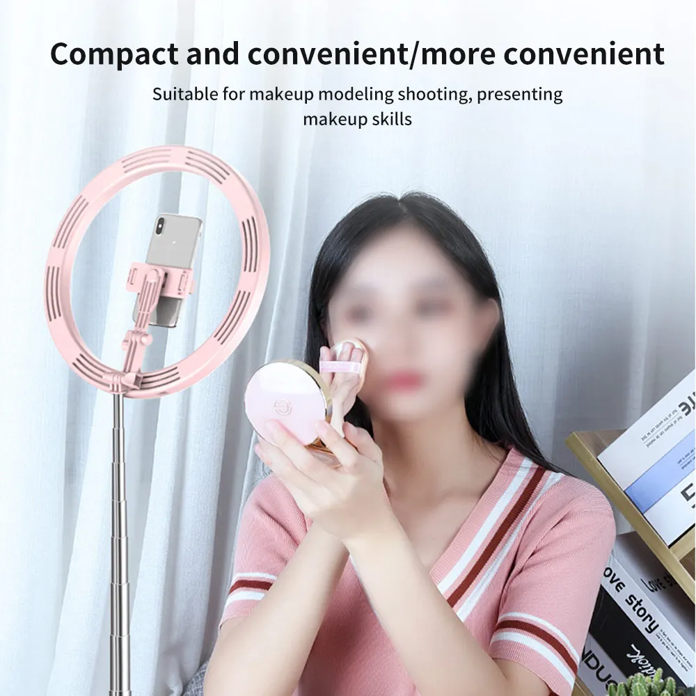 

Video Light Dimmable Selfie Fill Ring Light LED USB Ring Lamp Photography Light Adjustable Angles Fill Light Three Light Modes