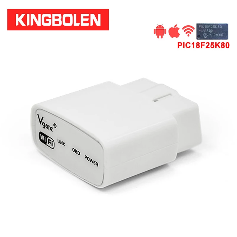 Vgate iCar wifi ELM327 Real V2.1 PIC18F25K80 чип OBD Muliscan ELM 327 для Android iPhone OBD2 OBD II считыватель кодов ELM327 wifi