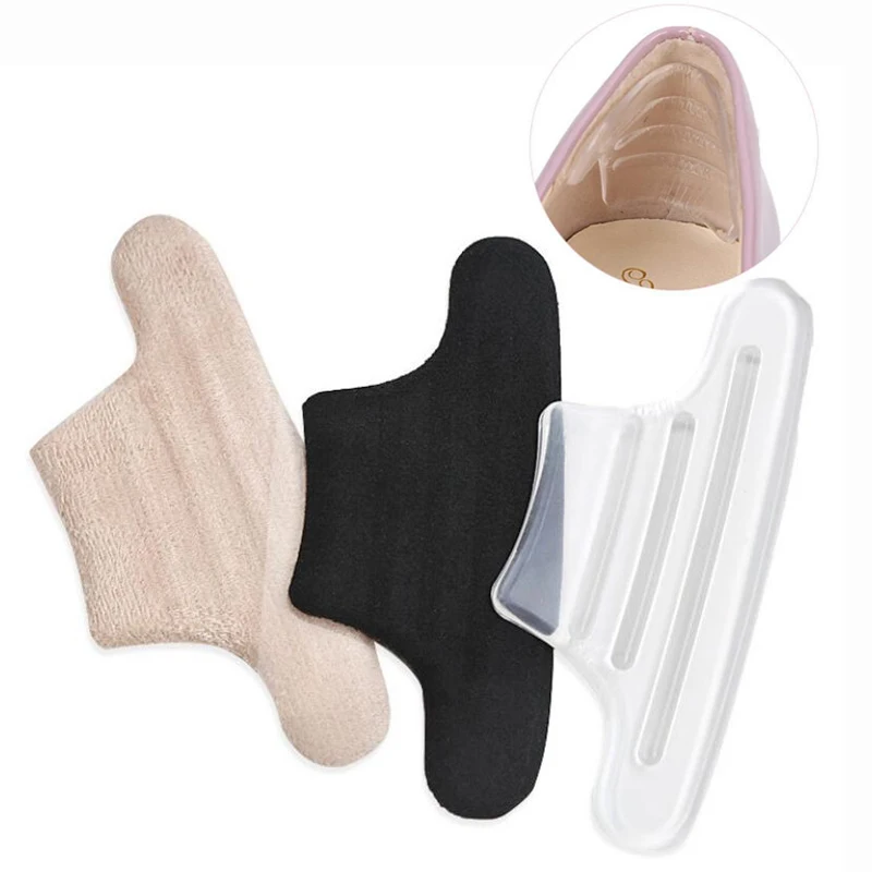

1 Pair Heel Insoles Pain Relief Cushion Anti-wear Adhesive Feet Care Pads Heel Sticker Liner Grips Crash Insole Patch Soft