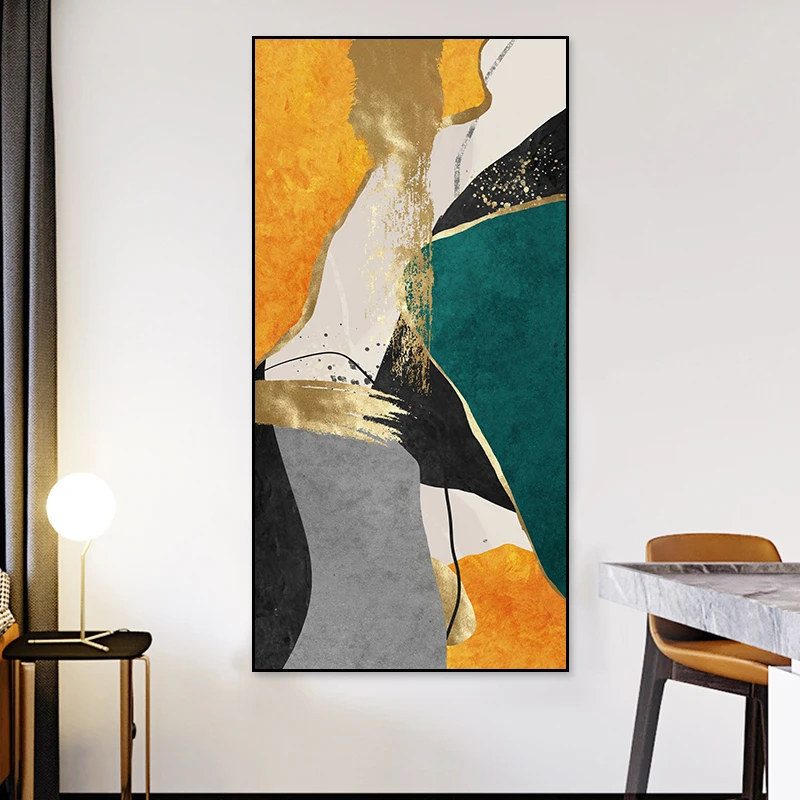 

Contemporary Abstract Gold Marble Texture Picture Wall Art Canvas Paintings Print Poster for Aisle Living Room Office Home Decor