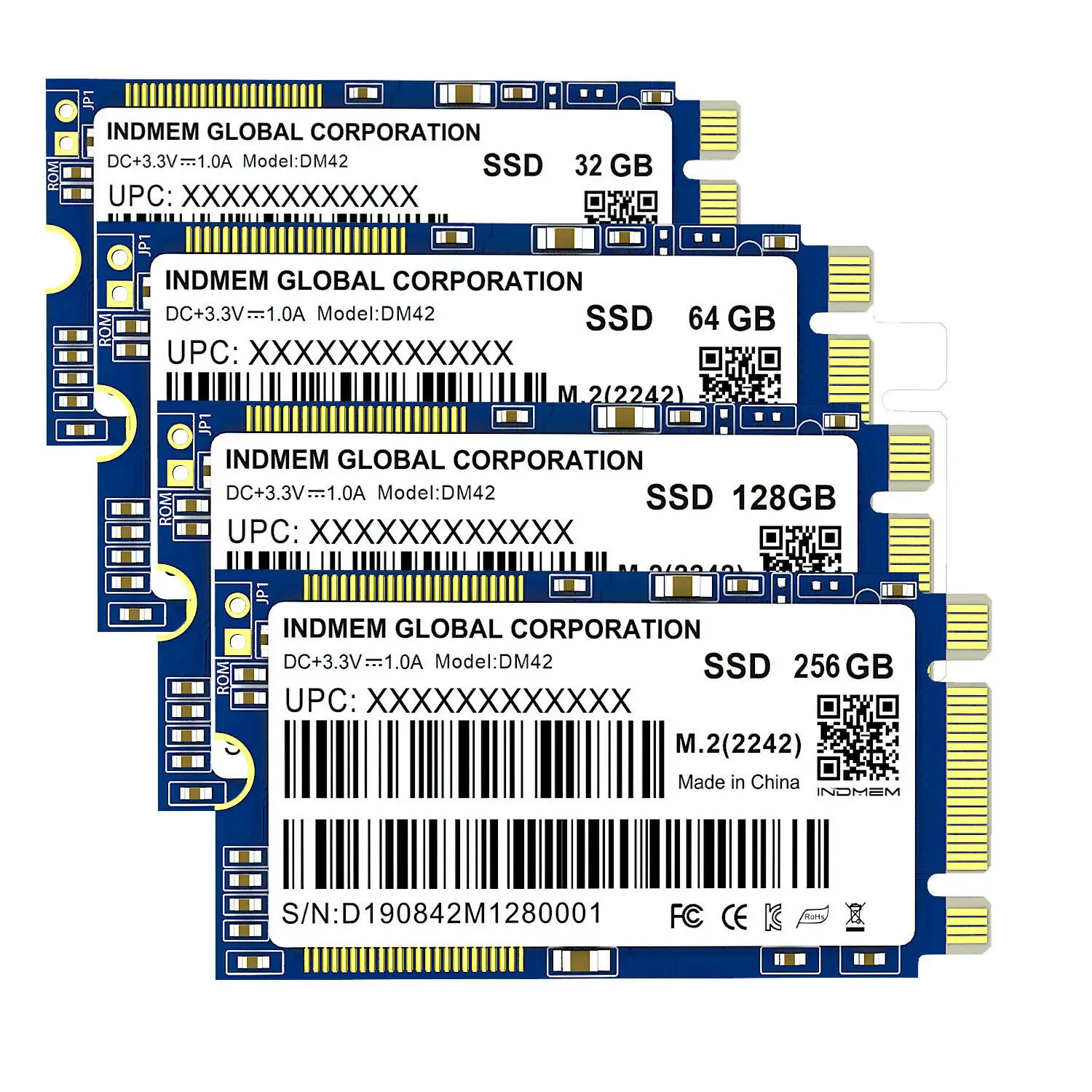 Внутренний твердотельный накопитель INDMEM M.2 2242 SSD 256 ГБ/128 ГБ/64 Гб MLC M2 Sata HD 120 ГБ 240
