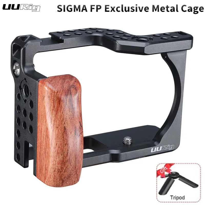 UURig Sigma FP беззеркальных Камера клетка с деревянной ручкой продлить Холодный