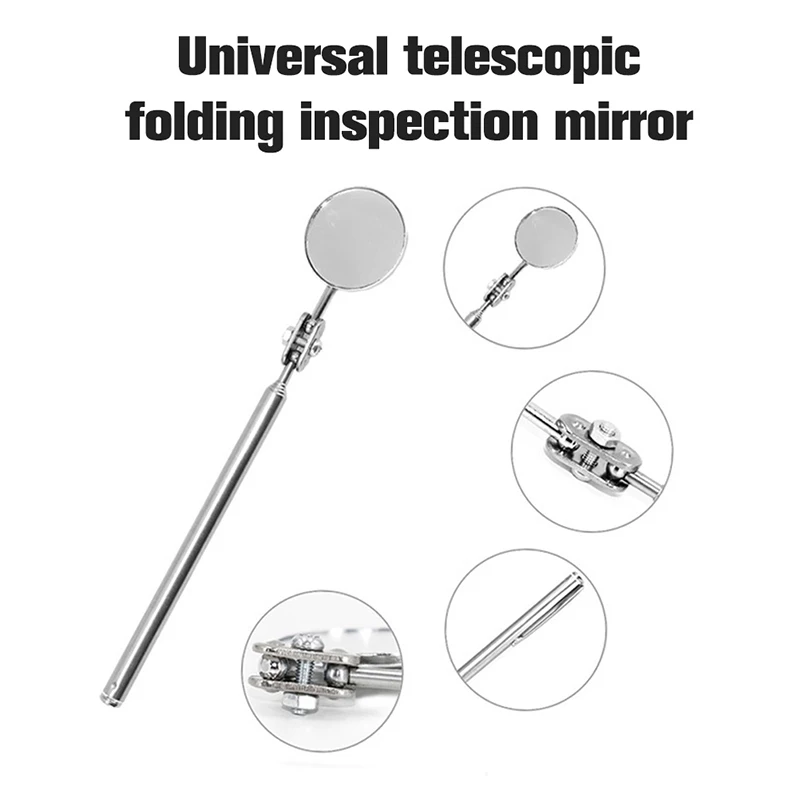 

55cm 360 Degree Telescopic Inspection Mirror Car Angle View Tool Repair
