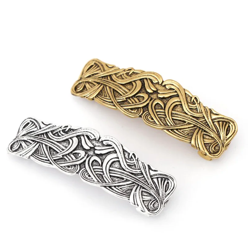 

Vintage Celtic Barrette Jewelry Alloy North Vikings Hair Clip Pin Headdress Clip 1PC