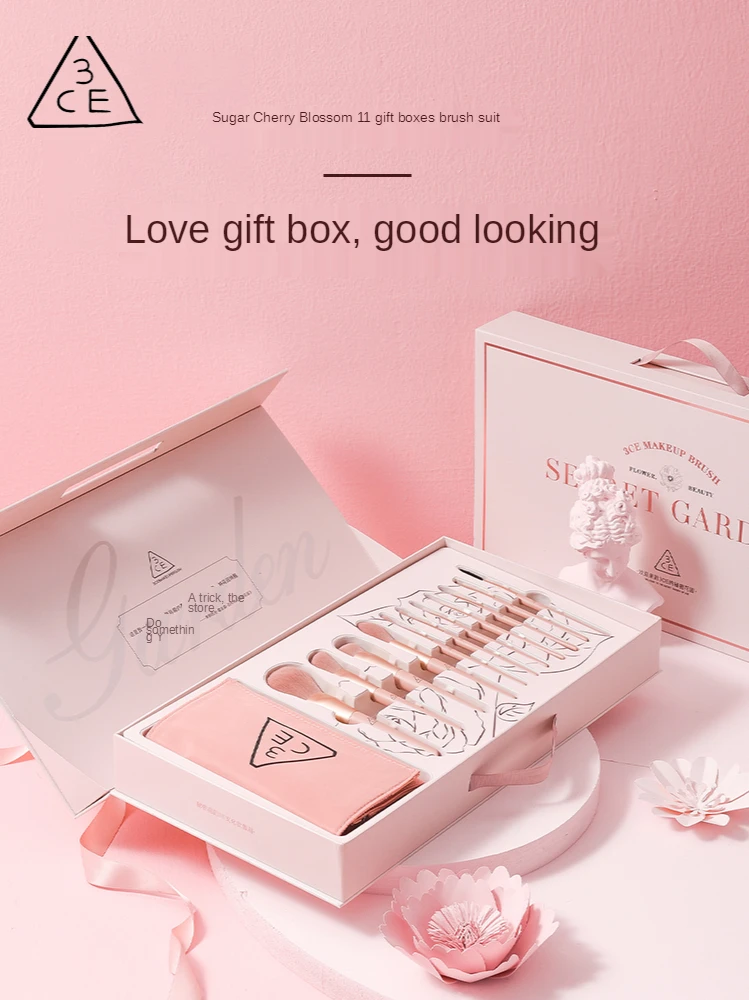 Набор косметических кистей в коробке 3 или 8 штук | Дом и сад