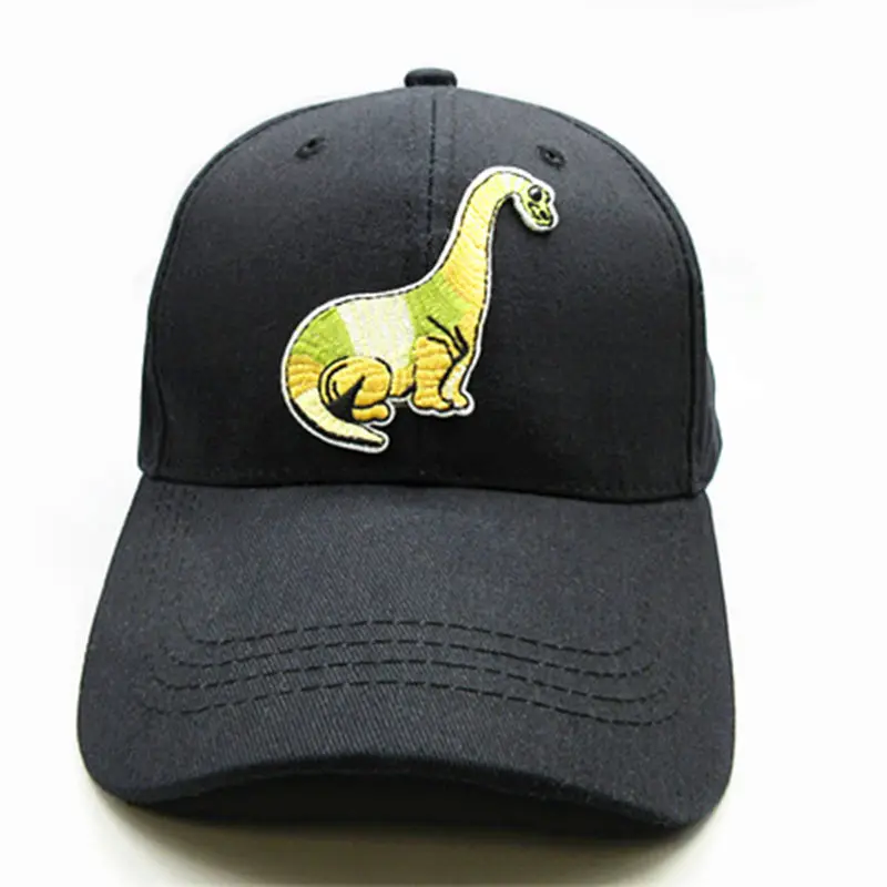 

2021 Long-necked Dinosaur Embroidery Cotton Baseball Cap Hip-hop Cap Adjustable Snapback Hats for Men and Women 93