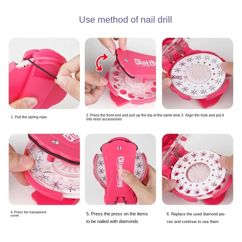 Sticker drilling rig nailing tools play house toys beauty salon | Beauty &amp Fashion Toys