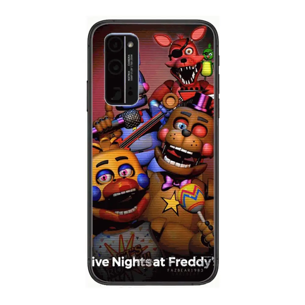 

Toy Bear Back shell Phone Case Hull For Huawei Honor 8 9 10 20 30 A S Lite Pro 5g i Black Back Soft Cell Cover Pretty