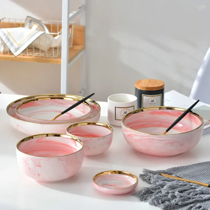 Керамическая Западная посуда в скандинавском стиле домашние блюда креативные