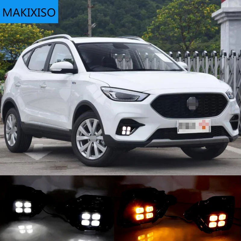 

Автомобильный бампер головной светильник для MG ZS Дневной светильник 2020 ~ 2022y DRL автомобильные аксессуары светодиодный налобный фонарь для mg zs туман светильник