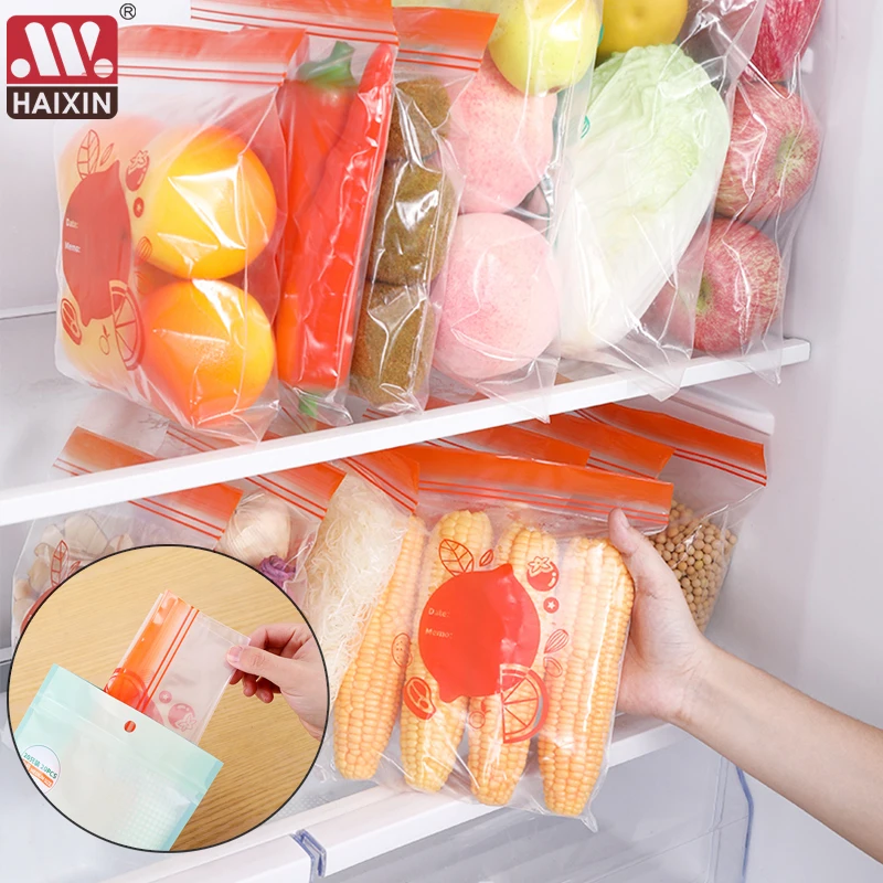 

15/20pcs Silicone Food Storage Containers Vegetable Freezing Sealed Bags Reusable Freezer Bag Zipper Leakproof Fruits Bag 2021