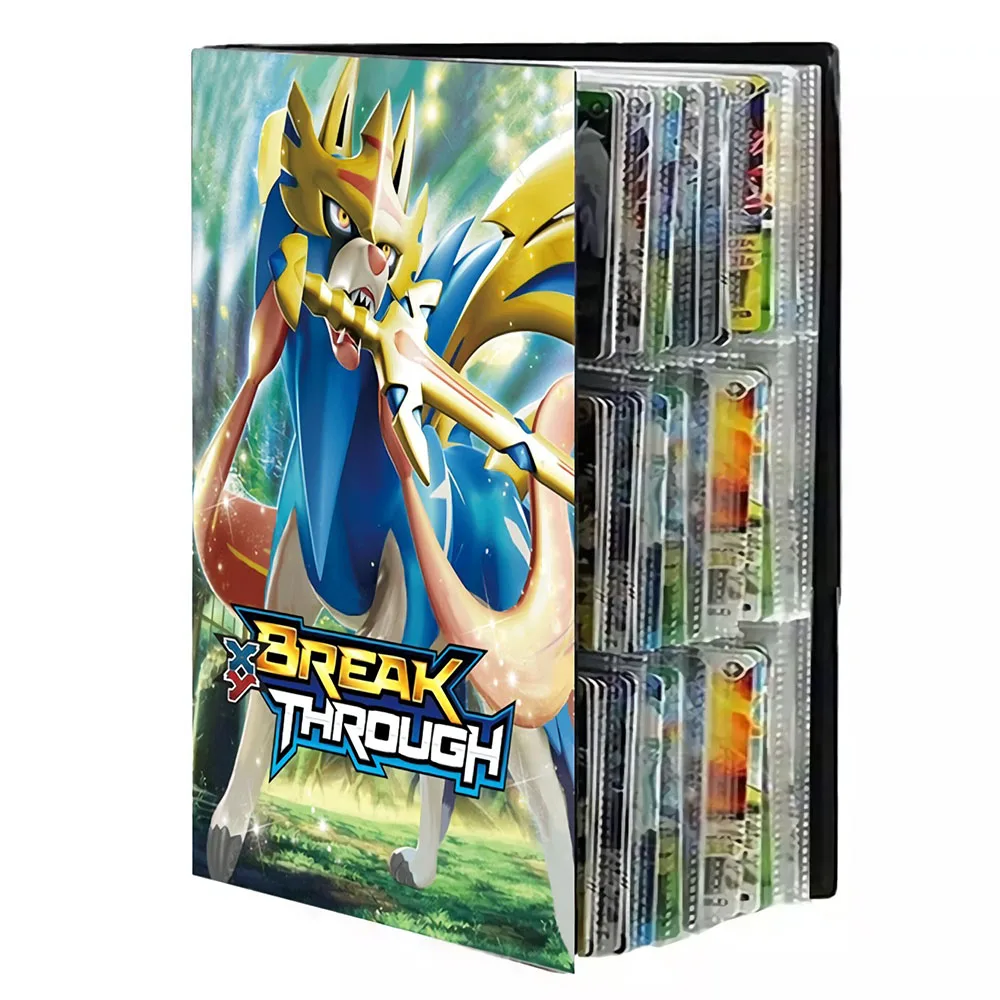 9 &aacute;lbum de bolsillo Pokemon tarjetas marcadores de libros escudo y espada tarjeta de juego colecci&oacute;n jugando mapa Pok&eacute;mon carpeta titular de la carpeta de juguetes de los ni&ntilde;os regalo-1