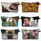 Черный это красота косметичка афро для женщин макияж Чехол Африка Дамская мода макияж сумки для путешествий BLM косметический Органайзер коробка