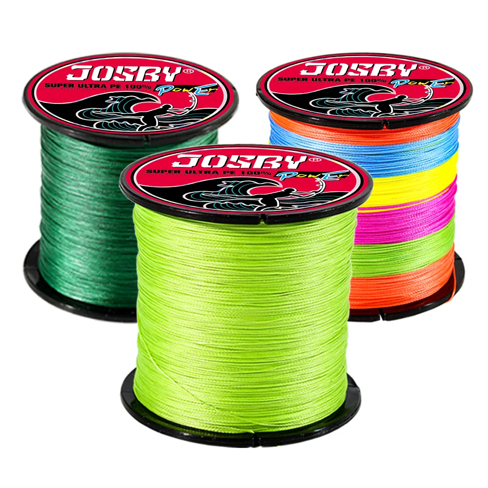 

JOSBY 2020 new 1000M 500M 300M Braided Fishing Line Super Strong Japanese Line 9 Strand 8 Strand 4 Strand PE Carp Wire 10~85LB
