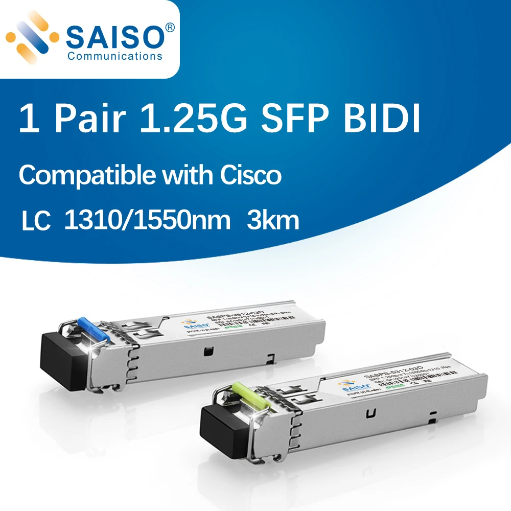 1 пара 25G SFP BiDi LC гигабитный модуль 1310nm/1550nm 3 км волоконно оптический