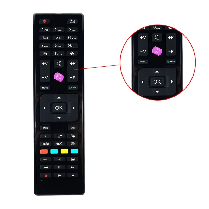 replaced remote control rc4875 fit for jvc telefunken led tv te32182b301c10 free global shipping