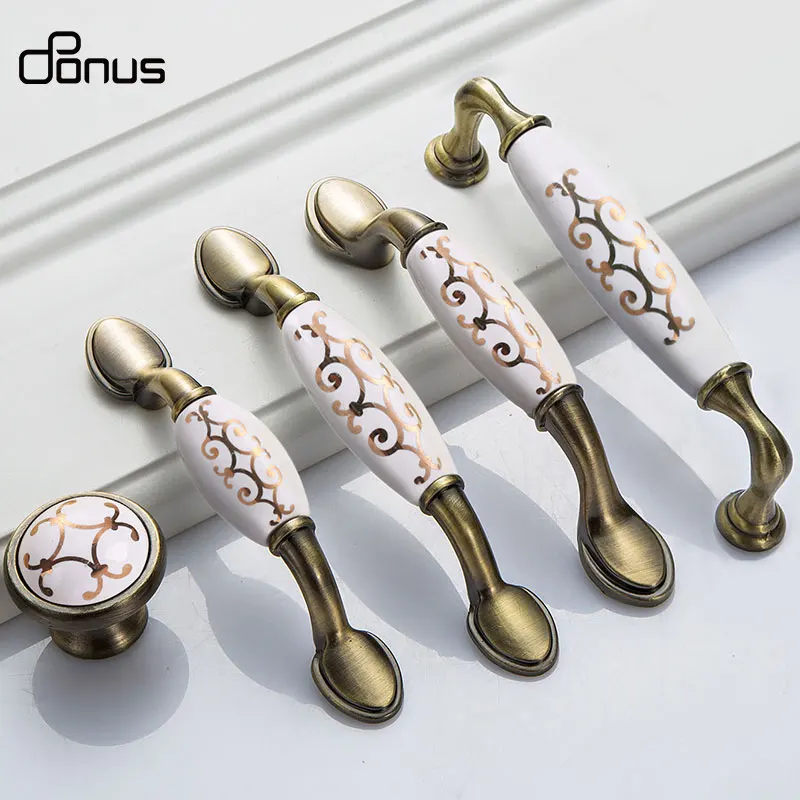 Высококачественные европейские керамические ручки для шкафа в американском