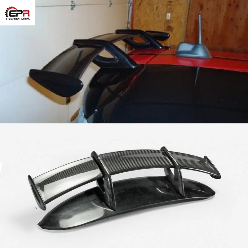 

For Mini Cooper 06-13 R56 Ver.2.11/2.12 TypeB Partial Carbon Blade with Frp Unpainted Bottom Roof Spoiler Wing Lip Diffuser Trim