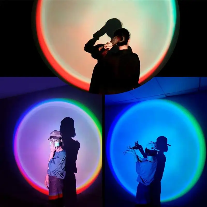 

Sunset Projector Lamp Music Sync 16 Color Changing Remote Control LED Projector Night Light for Party Home Decor Living Room