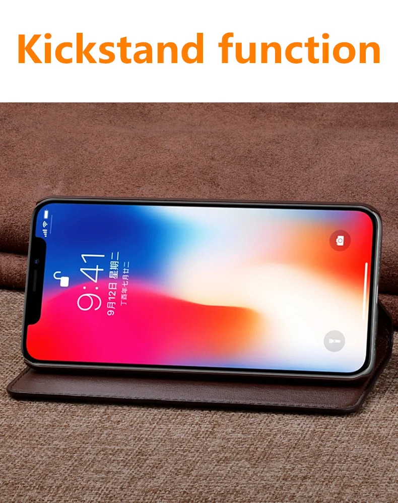 Высококачественный чехол для телефона из воловьей кожи с подставкой Google Pixel 4a XL