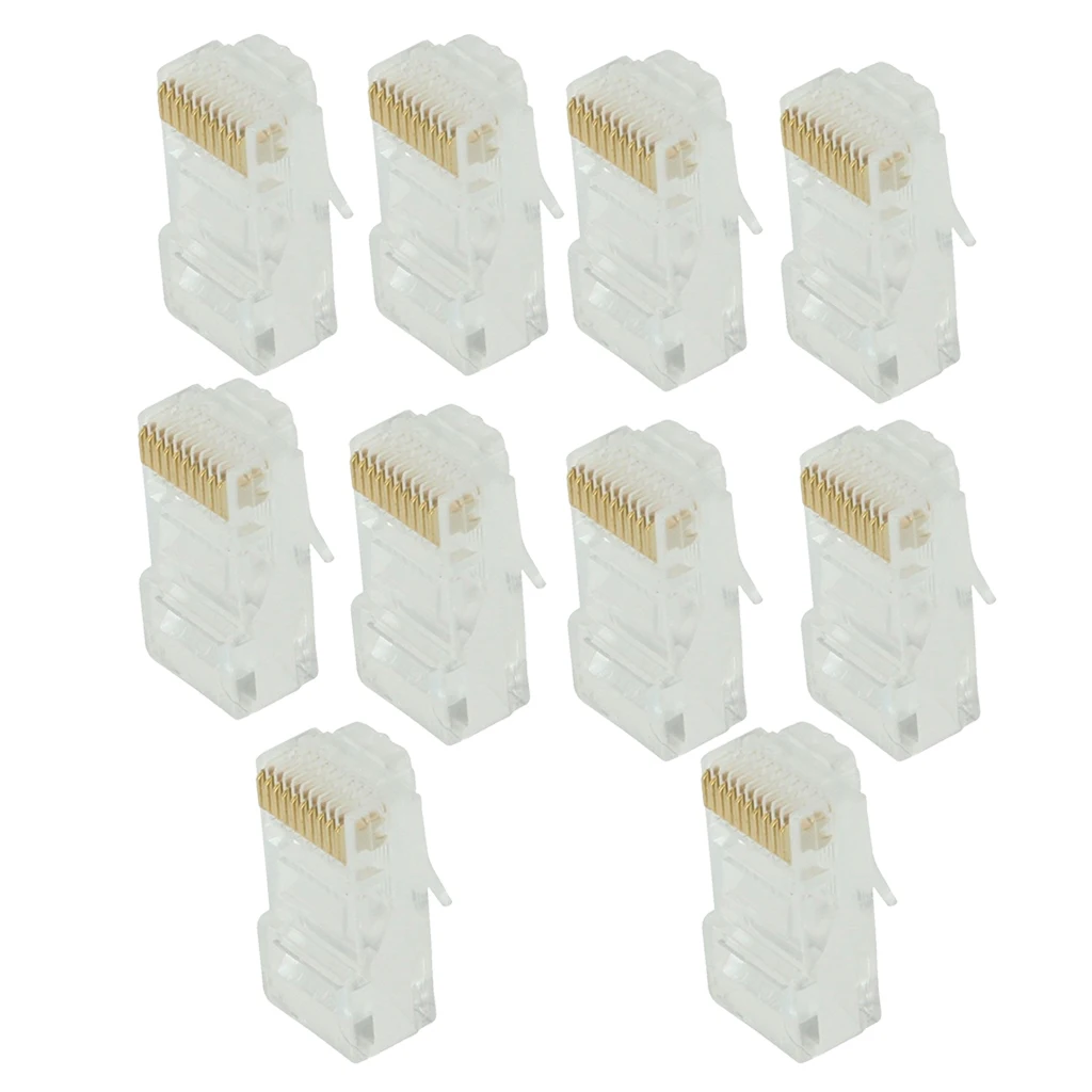 10 шт./упаковка сетевые Ethernet-порты Keystone Jack CAT5 10P10C RJ50 | Компьютеры и офис