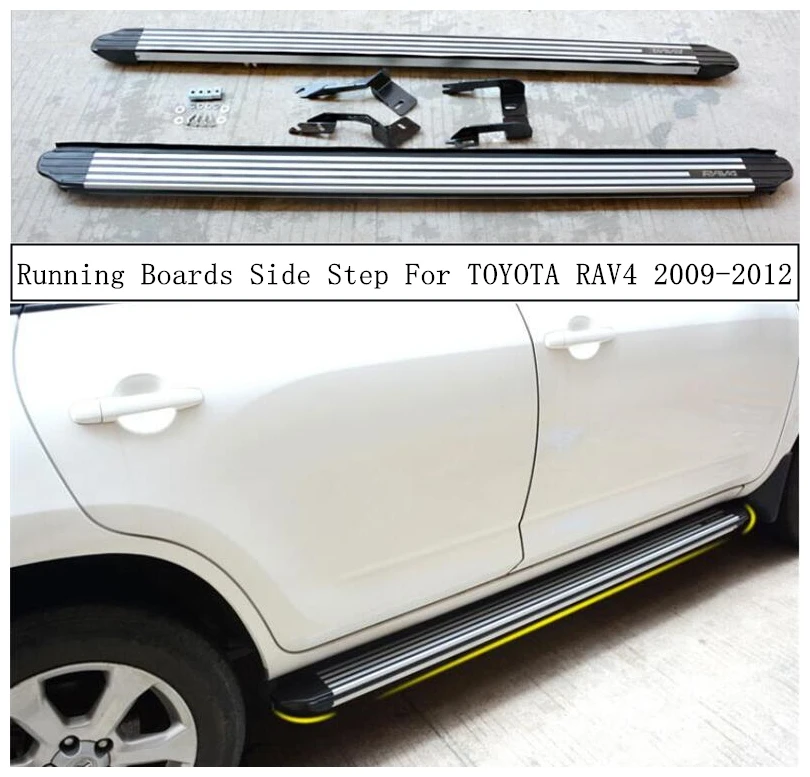 

For TOYOTA RAV4 2009 2010 2011 2012 Running Boards Side Step Bar Pedals High Quality Nerf Bars Auto Accessories