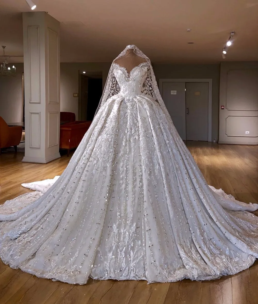 Vestidos De Novia роскошное свадебное платье трапециевидной формы с бисером милое кружевное свадебное платье с аппликацией изготовленное на заказ свадебное платье ручной работы