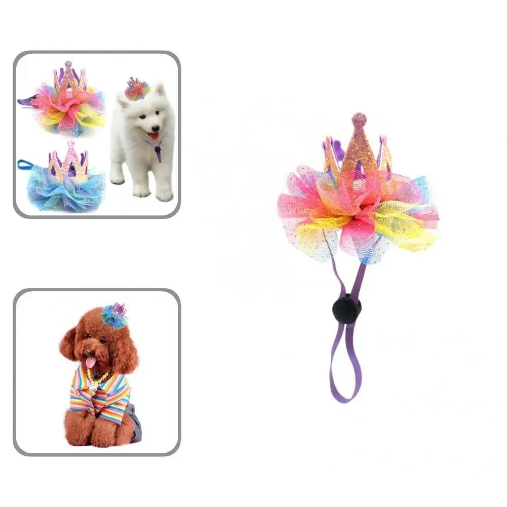 

Кепка для домашних животных, креативный милый аксессуар для косплея, сетчатая шляпа для красивых собак