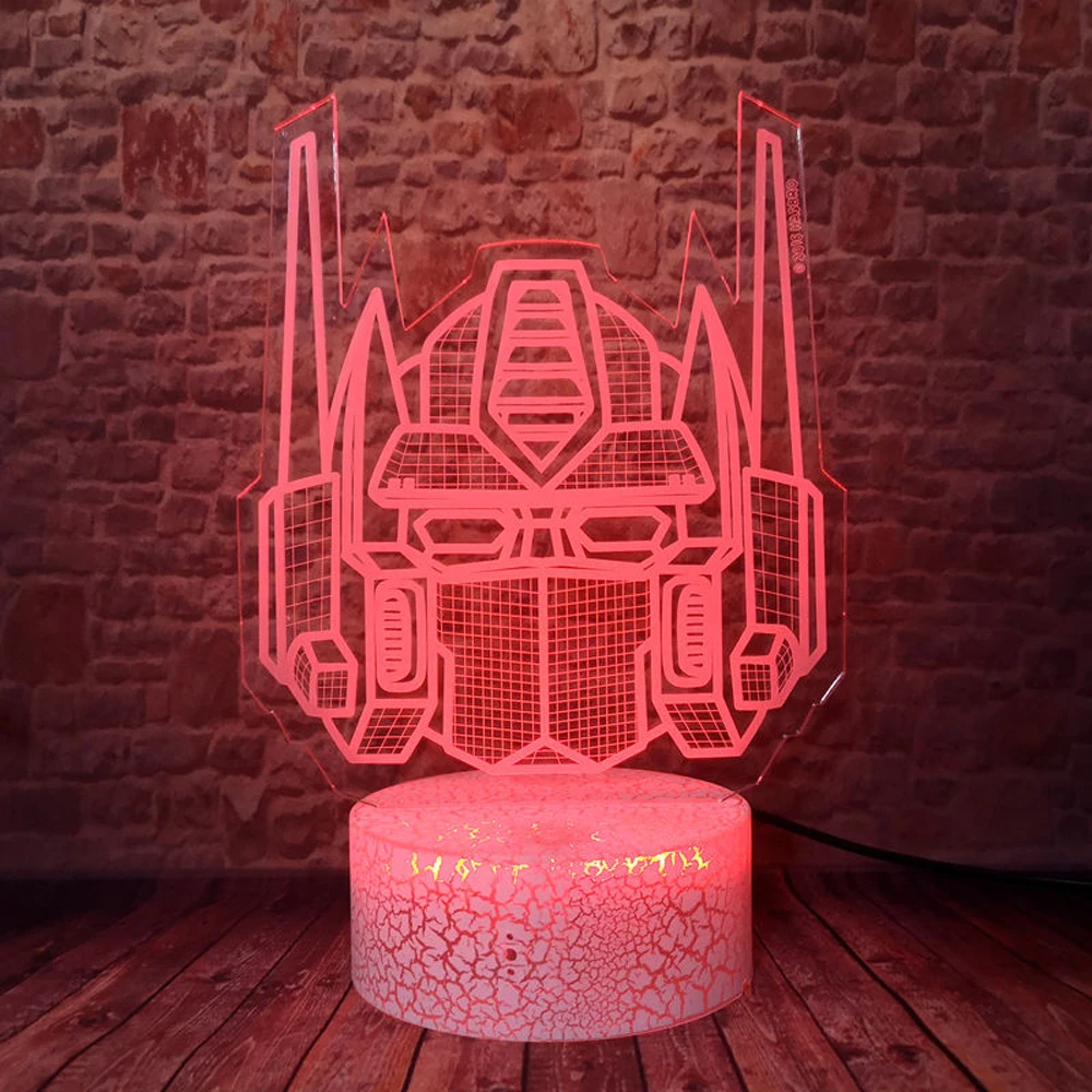 Креативный 3d рыцарь Autobots транс фигура Оптимус Прайм трансформеры 7 цветов