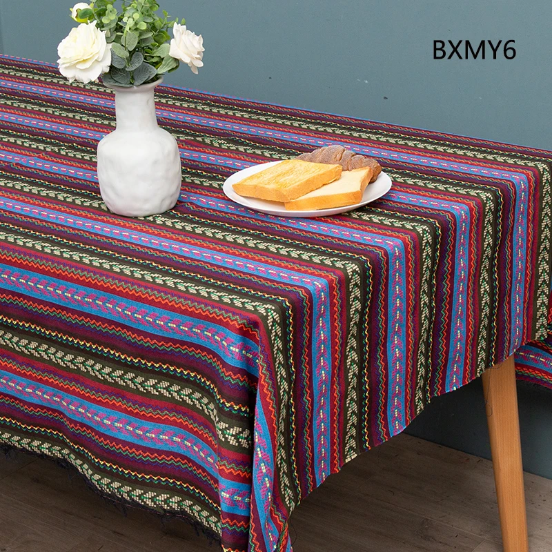 

150x50cm Ethnic style cotton linen package fabric textile patchwork sofa cover hotel bar tablecloth curtain decorative materials
