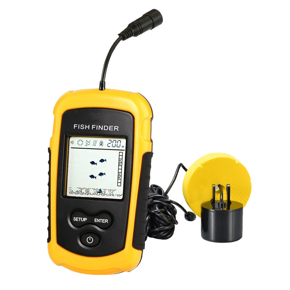 Wireless/Wired Fish Finder for Fishing HD 40M Water Depth Portable EDF88 | Спорт и развлечения