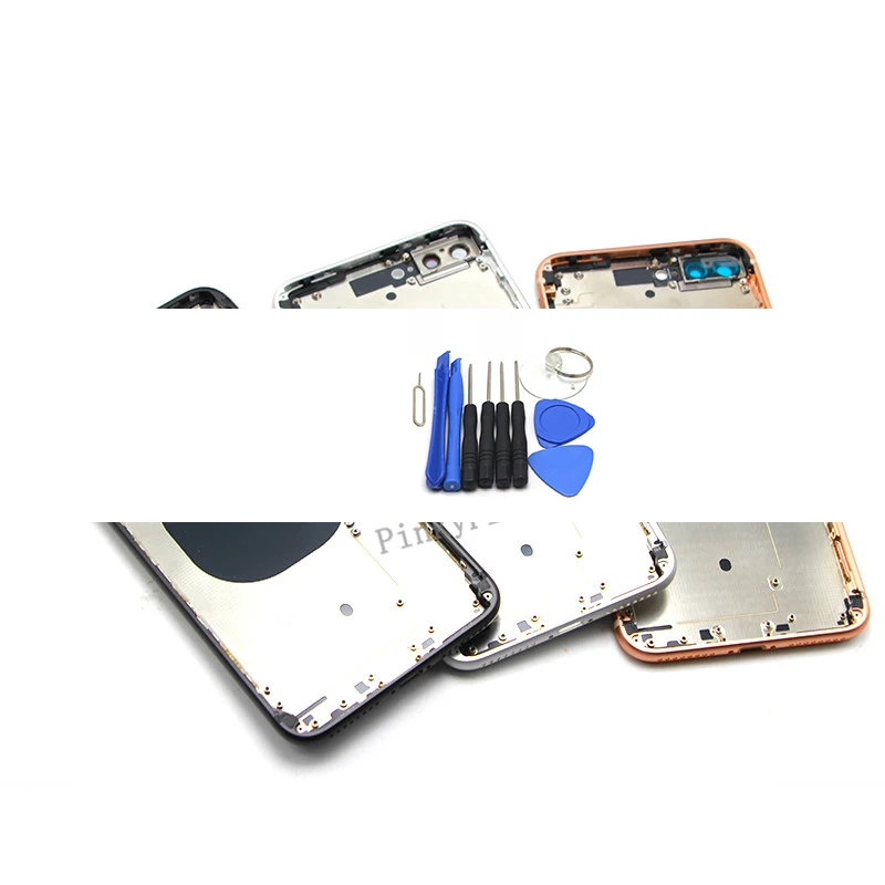 Для iphone 8 8G 8 Plus Новая задняя средняя рамка Шасси Полный Корпус в сборе крышка батареи для iphone 8 задний корпус