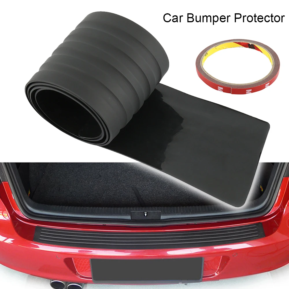 

Universal Car Trunk Rear Bumper Guard Strip Protector Rubber Pad Auto Kit Sill Plate Moulding Sticker Door Sill Scuff Plates