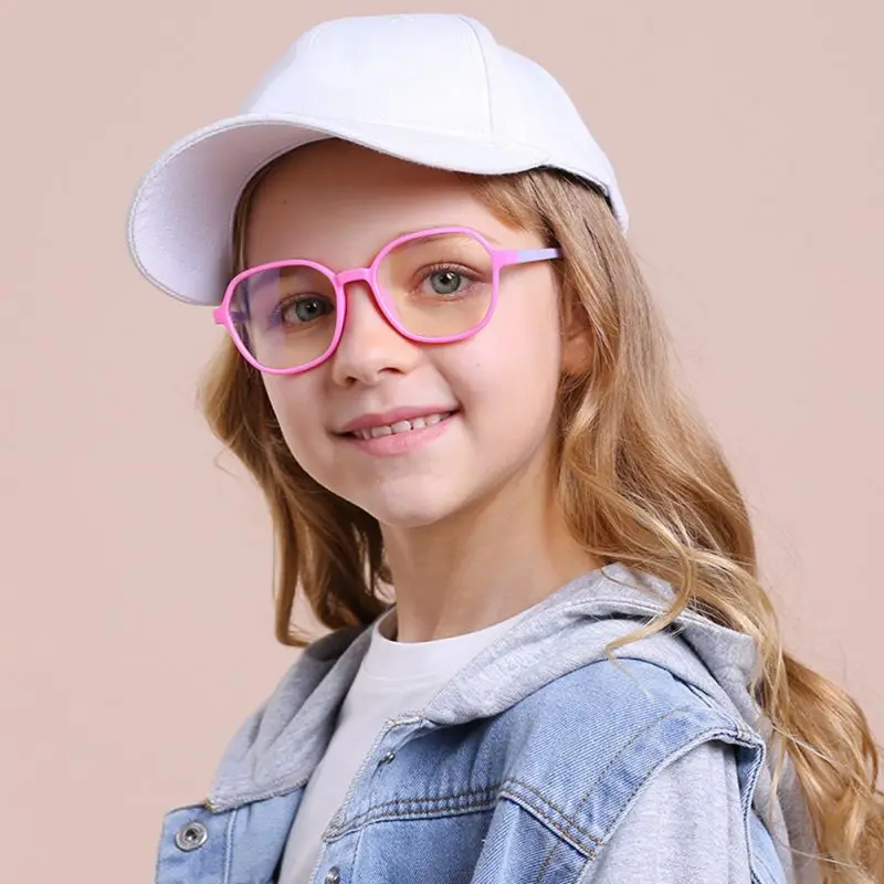 

Children Blocking Glasses Kids Blue Light Anti Glare Filter Eyeglasses Girl Boy Optical Frame Blocking Clear Lenses 2021