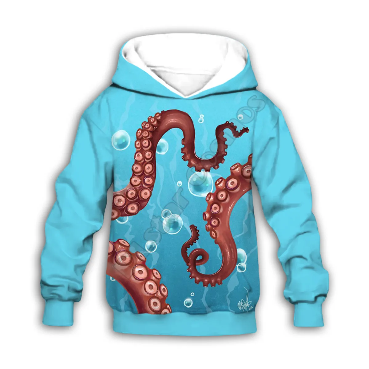 

Octopus 3d printed Hoodies family suit tshirt zipper Pullover Kids Suit Sweatshirt Tracksuit/Pant Shorts 04
