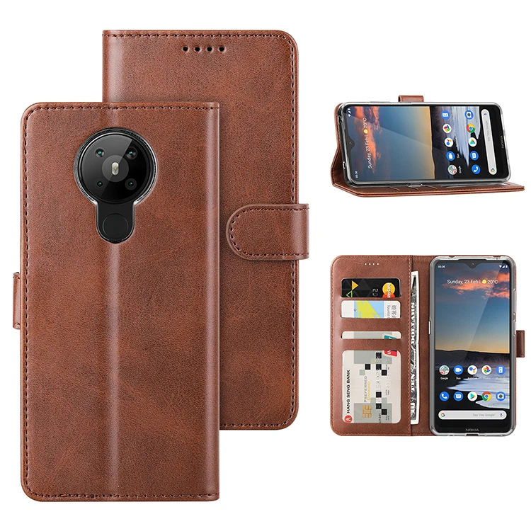 

Hot Magnetic PU Leather Wallet Flip Phone Case For Nokia 2.3 Nokia 5.3 Full Body Business Luxury Stand Phone Wallet Back Cover