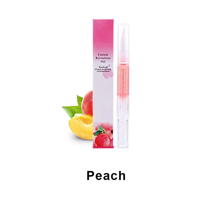 1 PC 5ML Nail Cuticle Oil Revitalizer Nutrition Nail Art Tools For Manicure Care Nail Treatment Cuticle Revitalizer Oil Prevent - Цвет: Peach