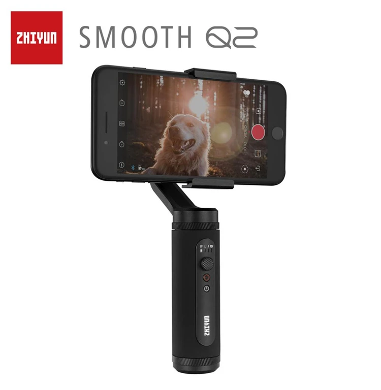 SMOOTH Q2 Zhiyun Smooth Q2 3-Axis смартфон ручной шарнирный стабилизатор для камеры GoPro, небольшой карман Размеры 360 градусов вращения для телефона 11 Pro Max S10 9 - Цвет: SMOOTH Q2