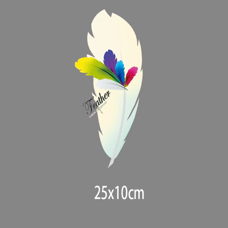 Модные нашивки с перьями термонаклейки для одежды сделай сам термопереводные