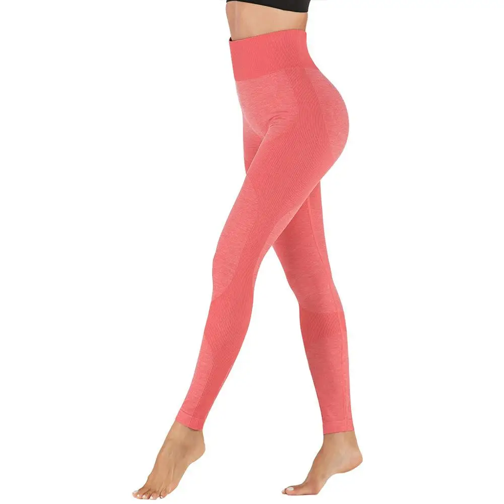 2019 спортивные бесшовные леггинсы с высокой талией женские штаны для фитнеса и