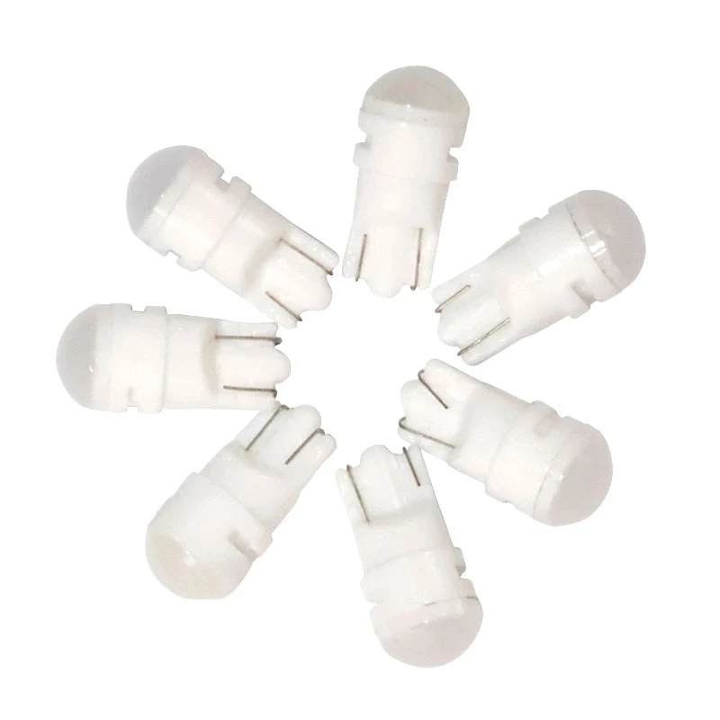 100 шт. светодиодные T10 керамические противотуманные линзы 3 SMD 2835 30MA w5w 194 168 23 мм