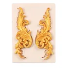 Барокко прокрутки угловой просечки силиконовый кружевы плесени Топпинг для кексов инструменты для украшения тортов из мастики конфеты форма для шоколадной мастики