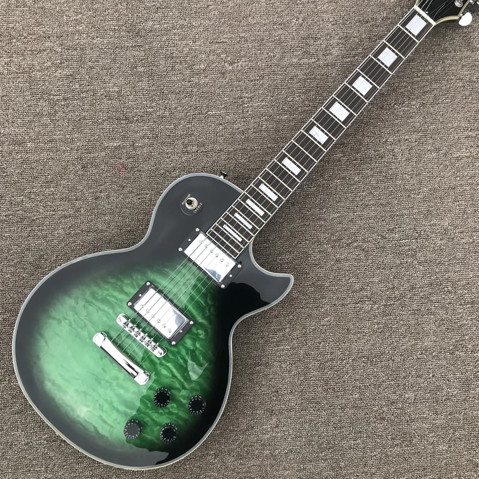 

Электрическая гитара с грифом из красного дерева, хромированная фурнитура, верхняя часть из огненного клена, корпус из массива красного дер...