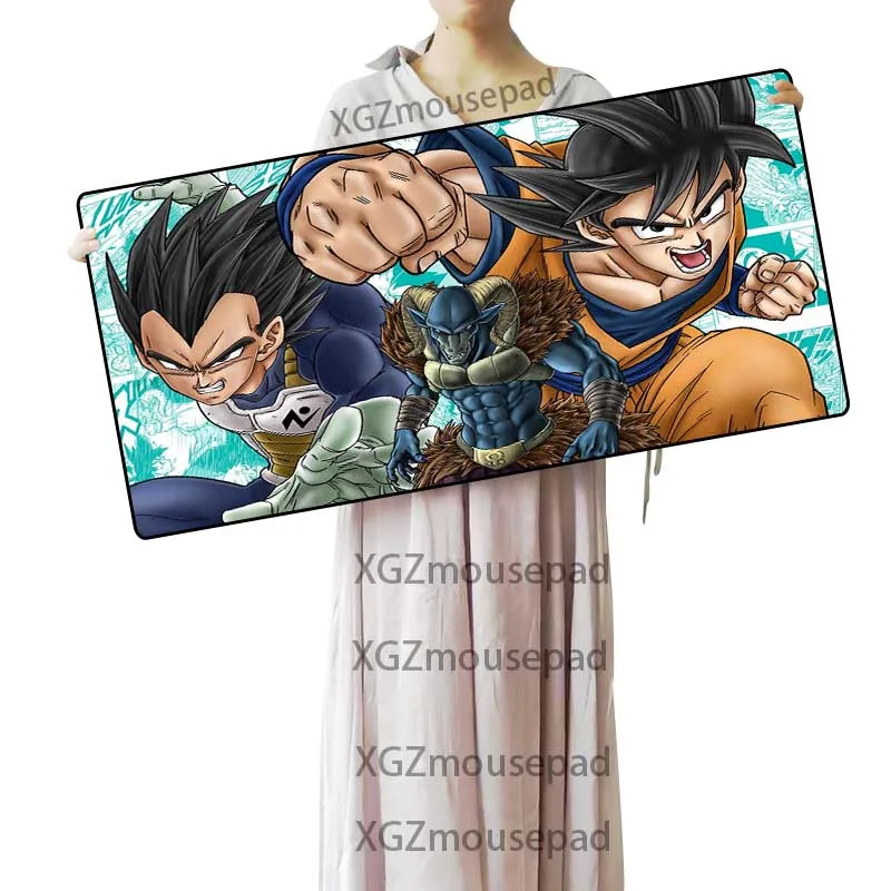 XGZ большой коврик для мыши Черный замок край аниме Dragon Ball Сон Гоку компьютерный стол коврик Резиновая полоса Нескользящая изоляционная подставка