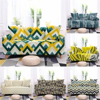 geometric wavy lines sofa cover for living room elastic couch cover home slipcovers decor spandex chair protector 1234 seater