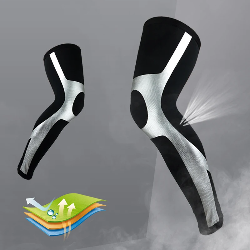 HAPPTYL 1 шт. Компрессионные рукава для ног Гольфы с длинными рукавами поддержка