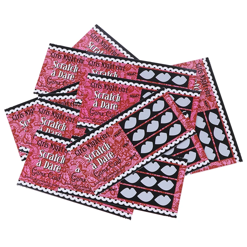 12 шт./пакет Dare Scratch Card Game Забавные шутки вечерние одиночные мужские и женские