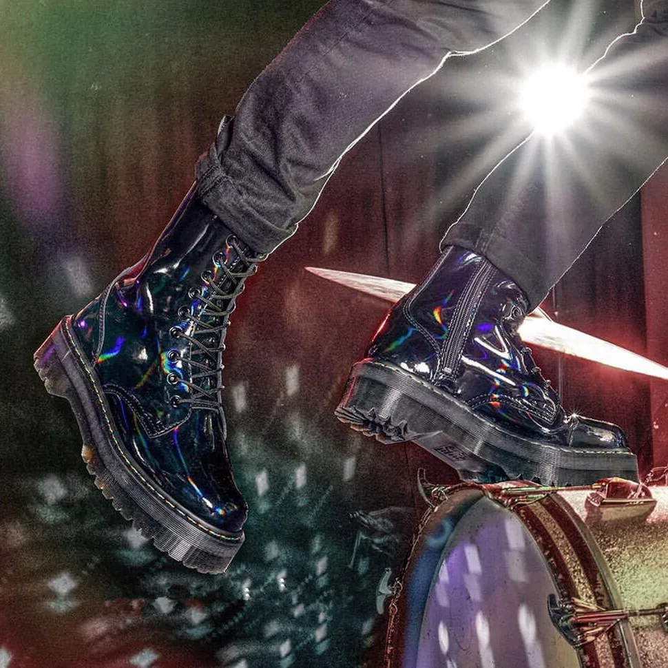 Ботинки из натуральной кожи женские ботинки Dr. В байкерском стиле martin на шнуровке