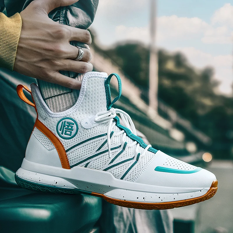 

Fashion Sports Shoes for 2021 Basketball Sneakers Men's Cushioning Light Basketball Sneaker Breathable Outdoor Athletics Shoe