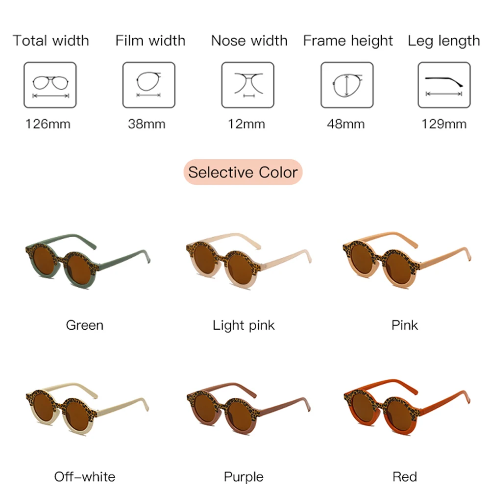 

Lovely Children Decorative Kids Sunglasses Boys Girls Fashion Round Sun Glasses Outdoor Shades Baby Eyewear Retro Eyeglasses